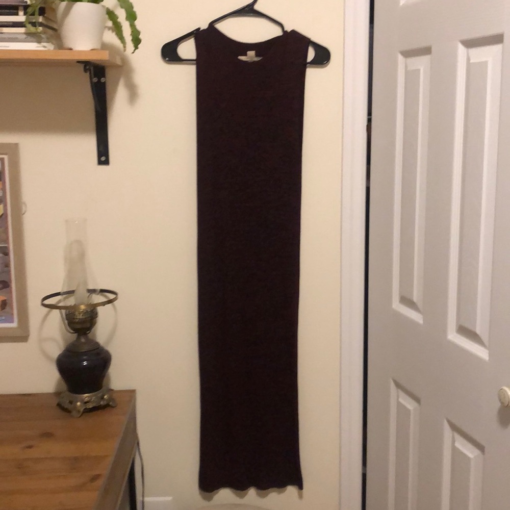Forever 21 Tube Sweater Dress maroon
